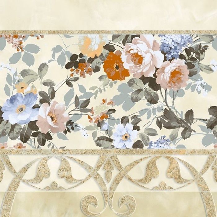 Плитка напольная Эльза зеленый прямой цветной 33х33см 04-00-85-081 (в упаковке 1,2 кв.м)