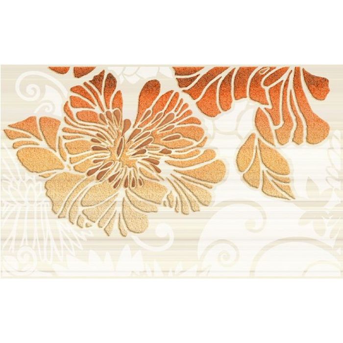 Вставка керамическая 40х25см Кензо терракотовый 09-03-25-075-2