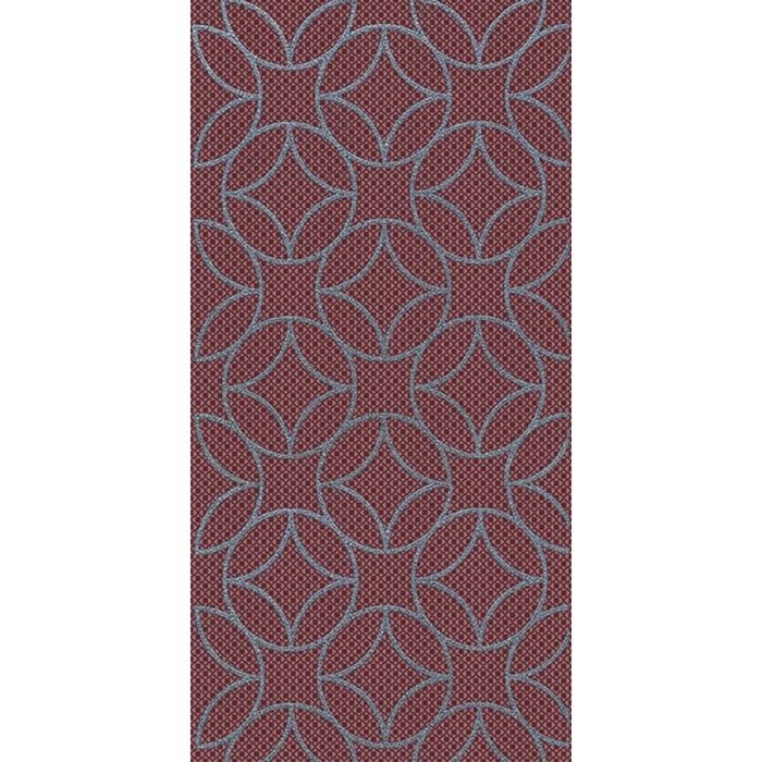 Вставка керамическая 40х20см Аллегро бордо 08-03-47-100-2