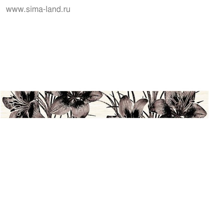 Бордюр 40х5см Piano коричневый 56-03-15-081