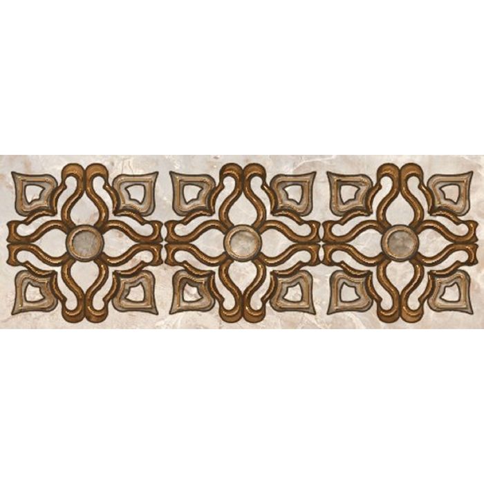 Бордюр 25х9см Гермес коричневый 93-03-15-125