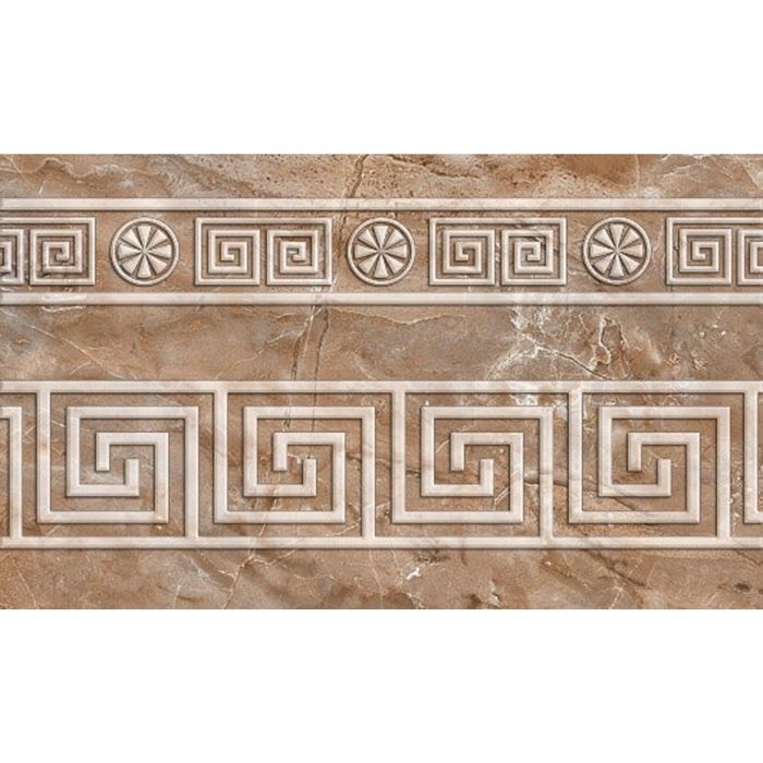 Бордюр 25х9см Гермес коричневый 25-43-15-100-1