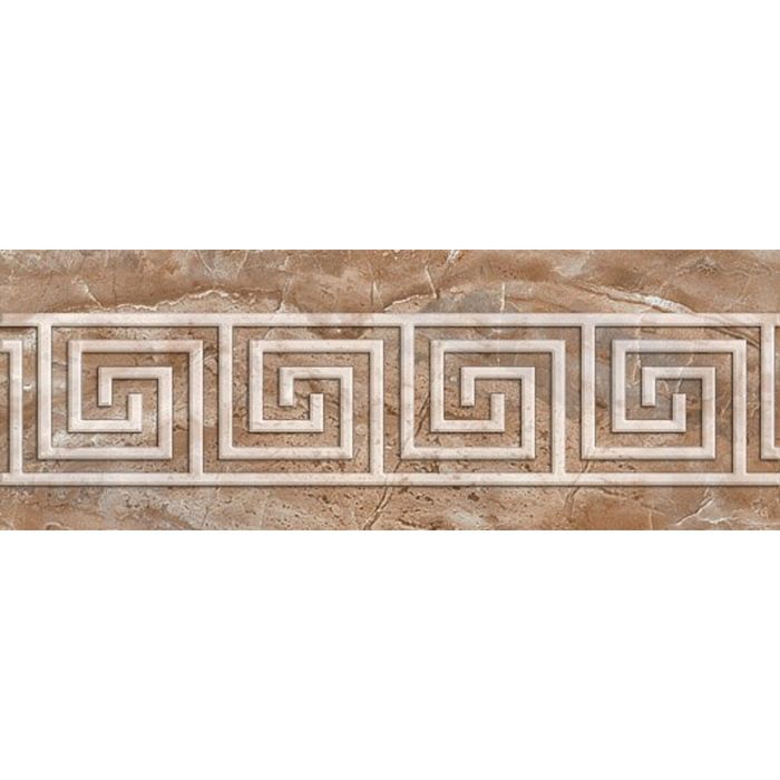 Бордюр 25х10см Гермес коричневый 24-43-15-100-1
