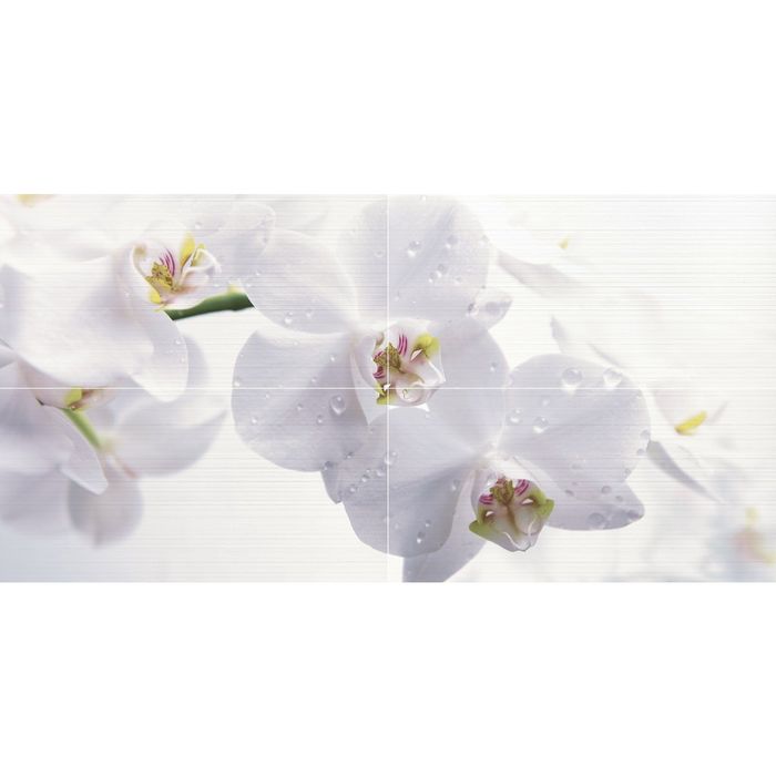 Панно Меланж голубой  100х50см 45-04-61-440 (набор 4 шт)