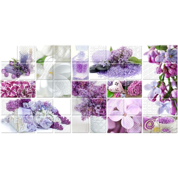 Декор 50х25см Арома лиловый Сирень 10-04-51-693-3