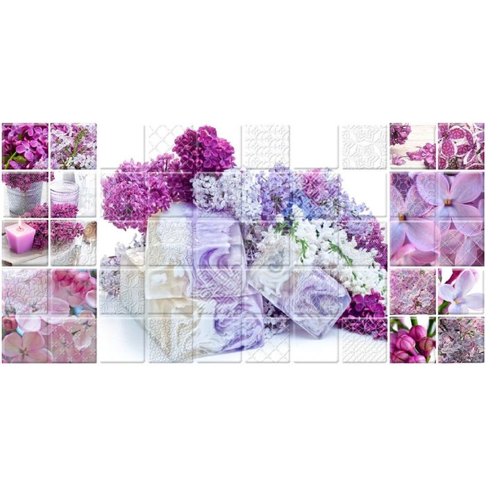 Декор 50х25см Арома лиловый Сирень 10-04-51-693-1