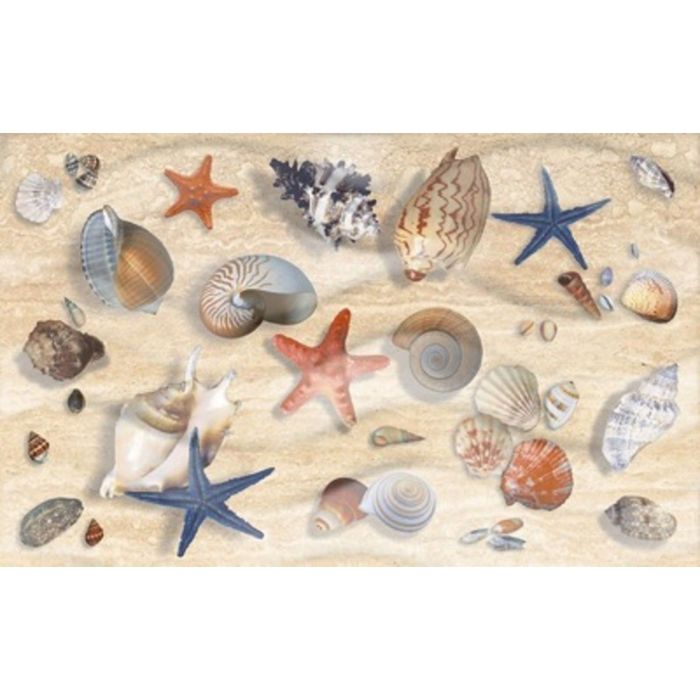 Декор 50х25см Аликанте бежевый Ракушки  10-10-11-120