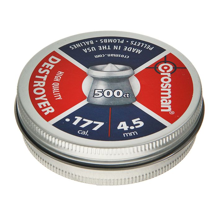 Пули пневм. "Crosman Destroyer", 4,5 мм., 7,9 гран (500 шт.) (12 в упаковке), 6-DS177, шт