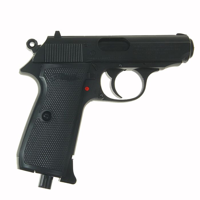Пистолет пневматический Walther PPK/S (чёрный с чёрн. рукояткой), 5.8060, шт