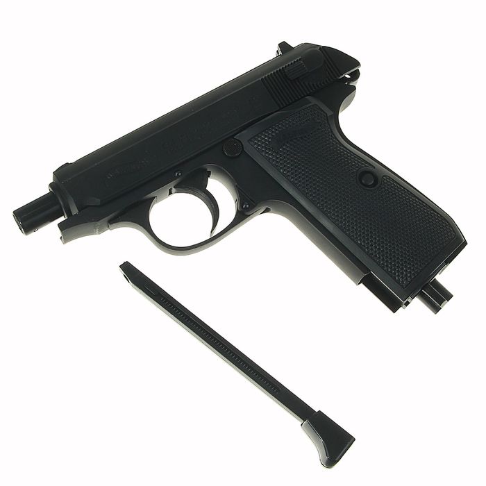 Пистолет пневматический Walther PPK/S (чёрный с чёрн. рукояткой), 5.8060, шт