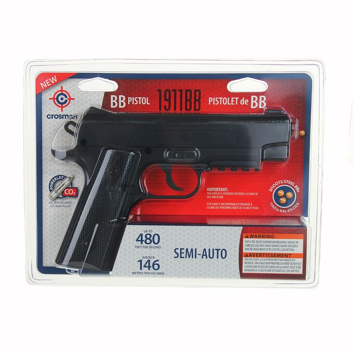 Пистолет пневматический Crosman 1911BB кал. 4,5мм, 40001, шт