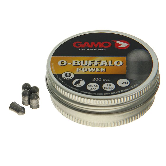 Пули пневм. "Gamo G-Buffalo", кал. 4,5 мм., 1 гр (15,4гран) (200 шт.)