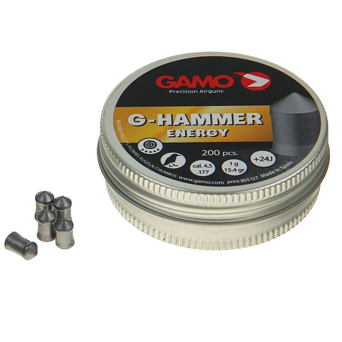 Пули пневм. "Gamo G-Hammer", кал. 4,5 мм., 1 гр (15,4 гран) (200 шт.)