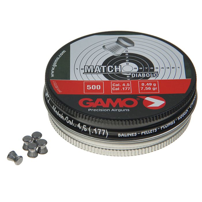 Пули пневм. "Gamo Match", кал. 4,5 мм. (500 шт.)