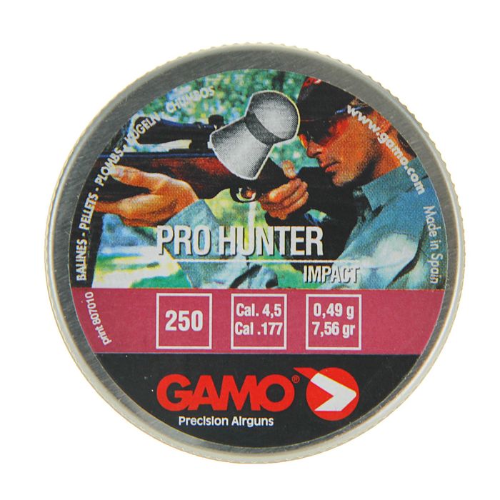 Пули пневм. "Gamo Pro-Hunter", кал. 4,5 мм. (250 шт.)шт