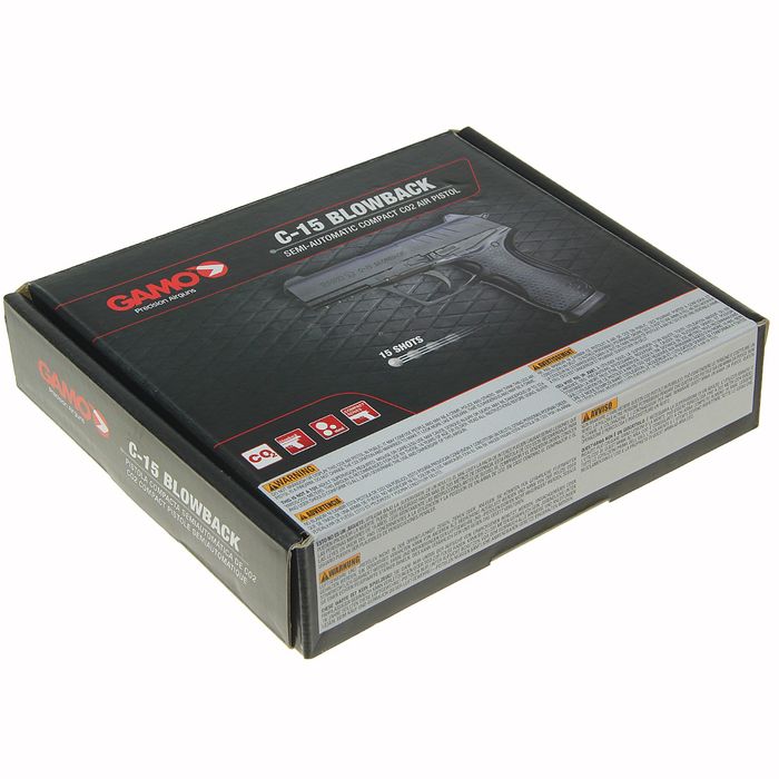Пистолет пневматический GAMO C-15 Blowback, кал.4,5 мм, 6111390, шт
