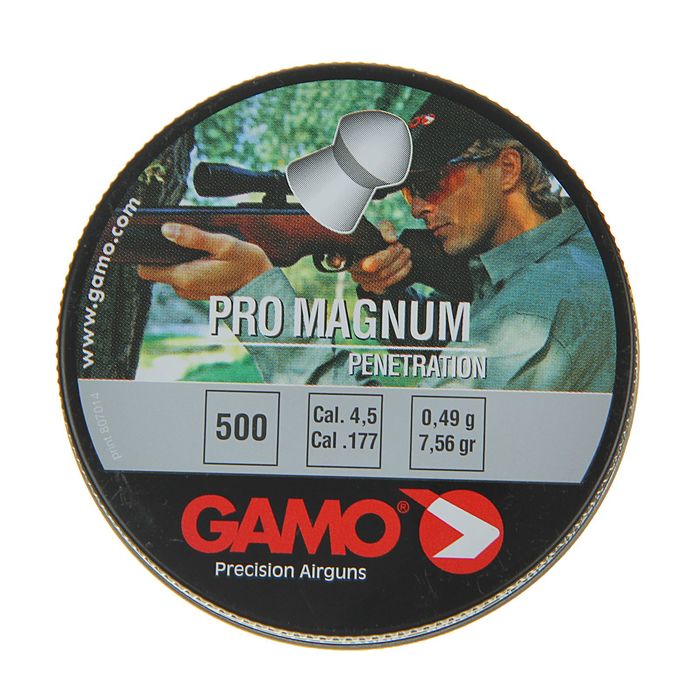 Пули пневм. "Gamo Pro-Magnum", кал. 4,5 мм. (500 шт.), шт
