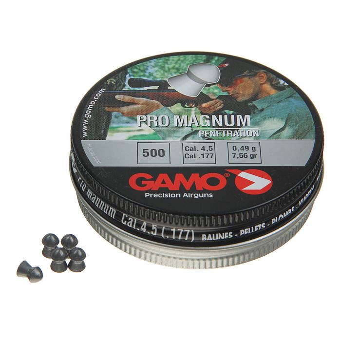 Пули пневм. "Gamo Pro-Magnum", кал. 4,5 мм. (500 шт.), шт