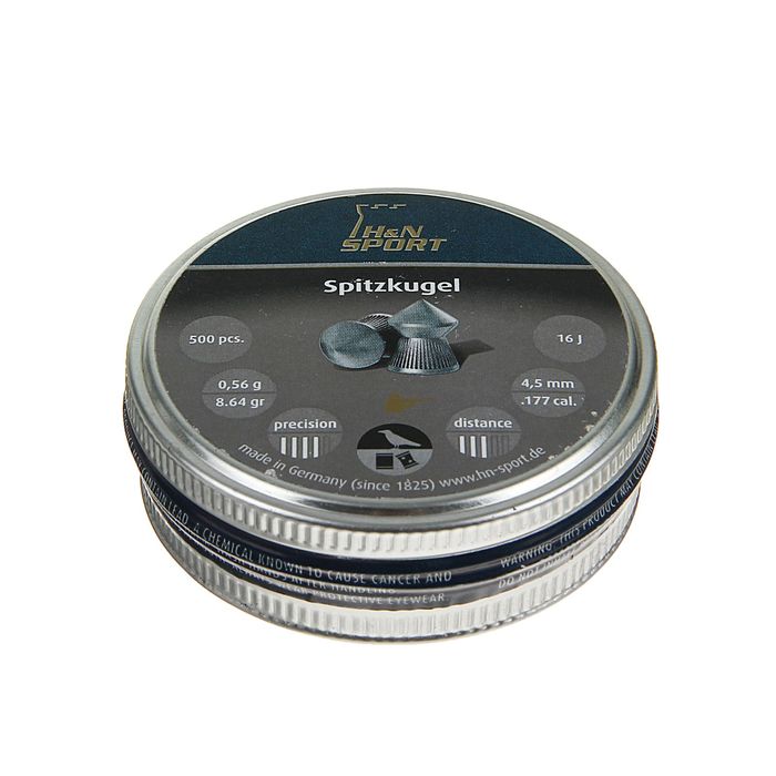 Пуля пневм. "H&N Spitz Kugel (Dias Spitz"), 4,5 мм., (500 шт.), 92144500005, шт