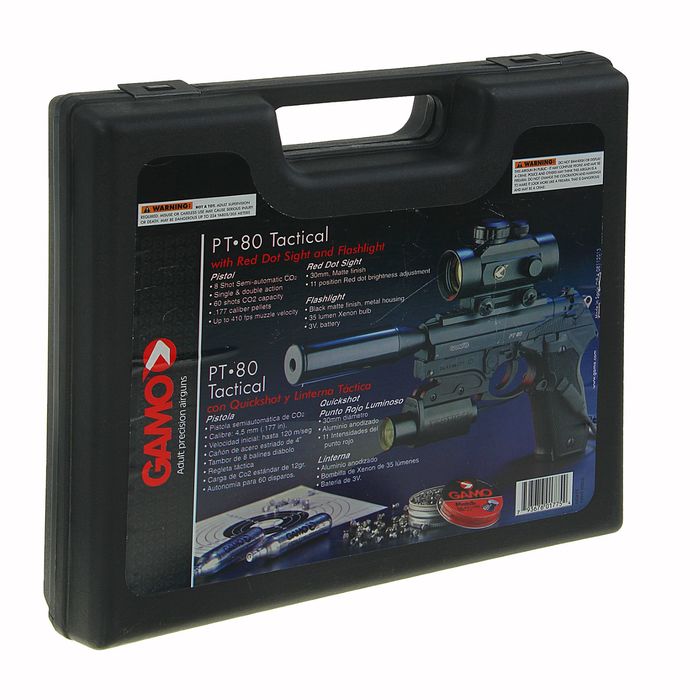 Пистолет пневматический GAMO PT-80 Tactical, кал.4,5 мм, 6111354, шт
