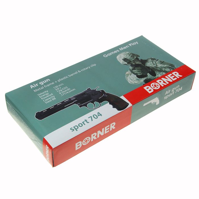 Револьвер пневматический BORNER Sport 704, кал. 4,5 мм, 8.3090, шт