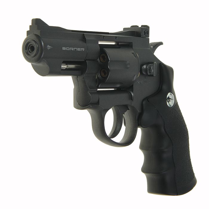 Револьвер пневматический BORNER Super Sport 708, кал. 4,5 мм (с картриджи 6 шт.), 8.4032, шт 14212