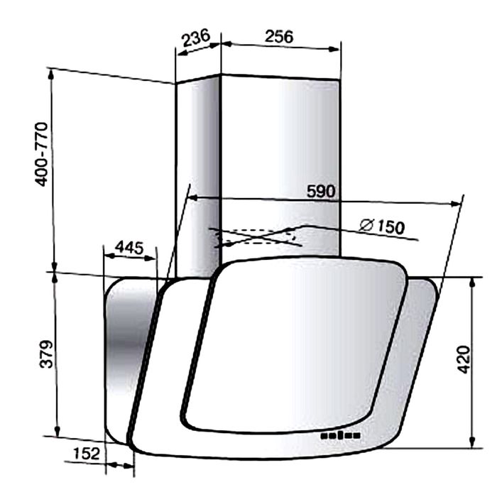 Вытяжка Elikor Кварц 60П-1000-Е4Г, бежевый/кремовый