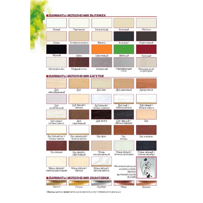 Вытяжка Elikor Бельведер Валенсия 90П-650-П3Г, топлёное молоко/бук светло-коричневый 1606