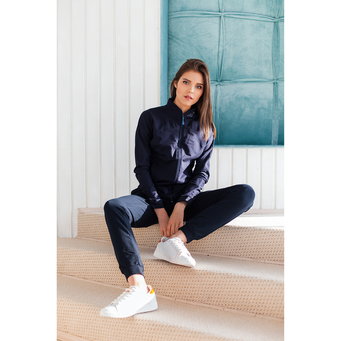 Толстовка женская на молнии, размер 42, цвет тёмно-синий (арт. М-22-05)