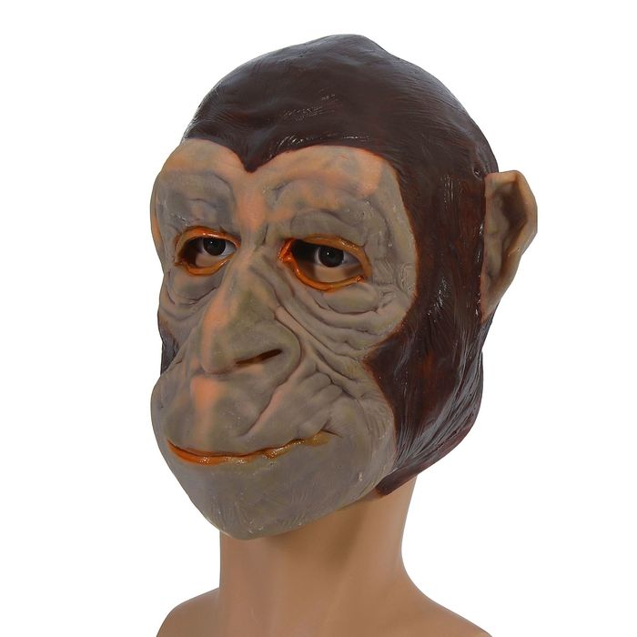Маска латексная "Обезьяна", цвета МИКС