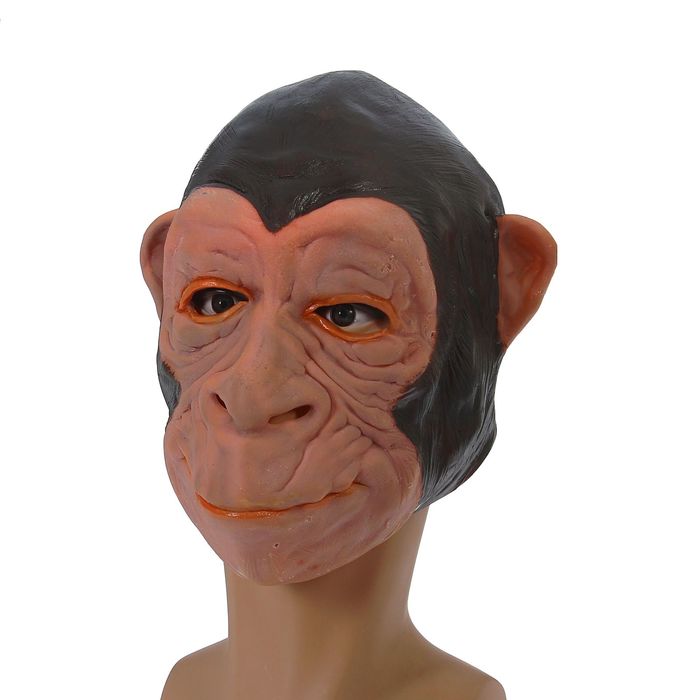 Маска латексная "Обезьяна", цвета МИКС