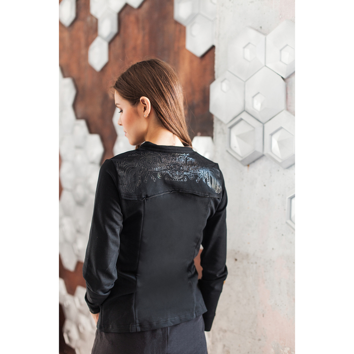 Толстовка женская на молнии, размер 42, цвет чёрный (арт. М-323-05)