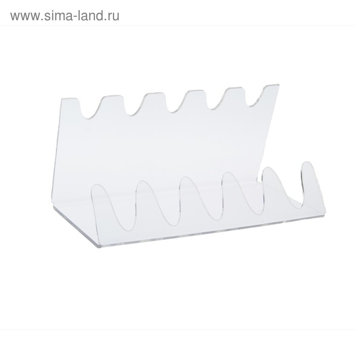 фото Подставка под тушь на 5 позиций, 15x7,5x8 см, оргстекло 2 см, в защитной плёнке