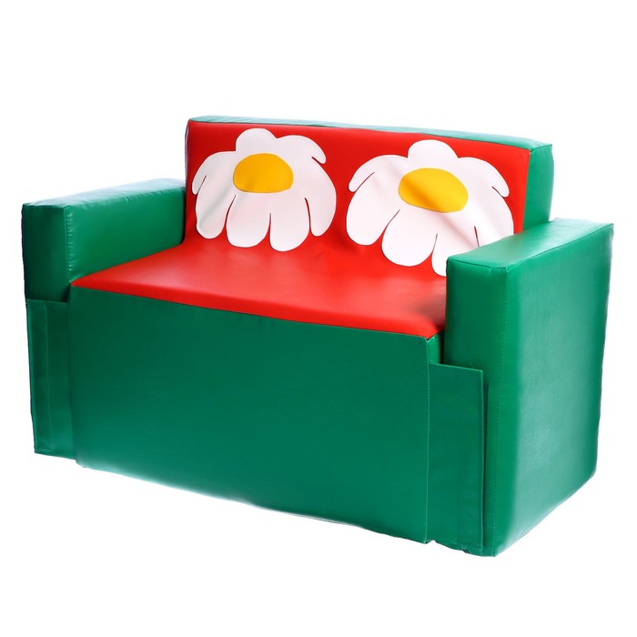 Игровой набор мебели «Солнышко», 2 кресла, пуф, диван, МИКС