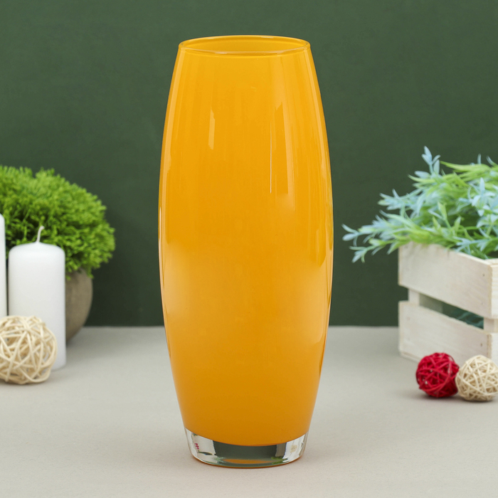 Ваза "Флора" жёлтая