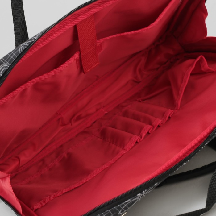 Сумка деловая на молнии "Дизайн", 1 отдел, чёрная