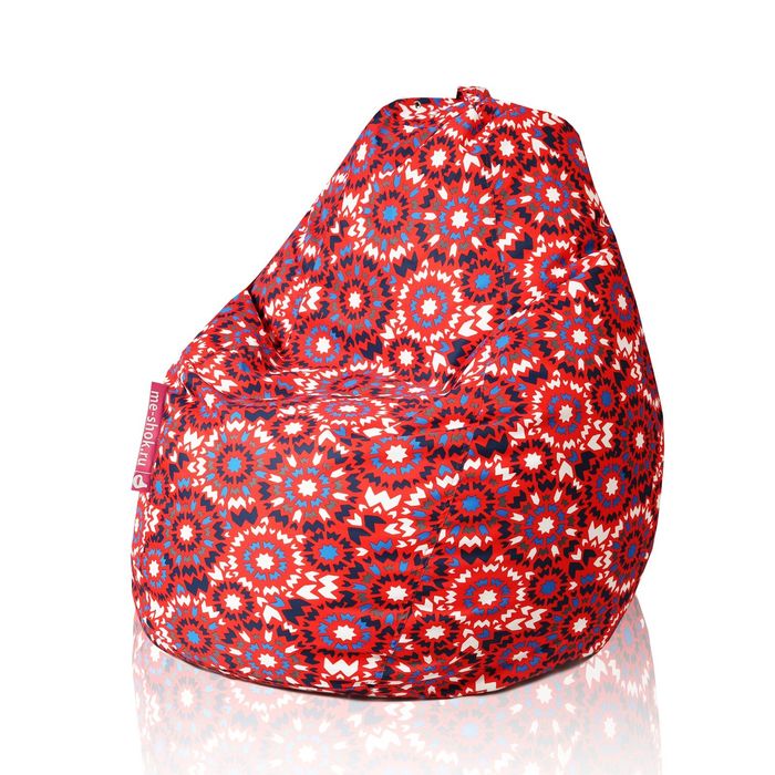 Кресло-мешок "Пятигранный", диаметр 82 см, высота 110 см, цвет красный