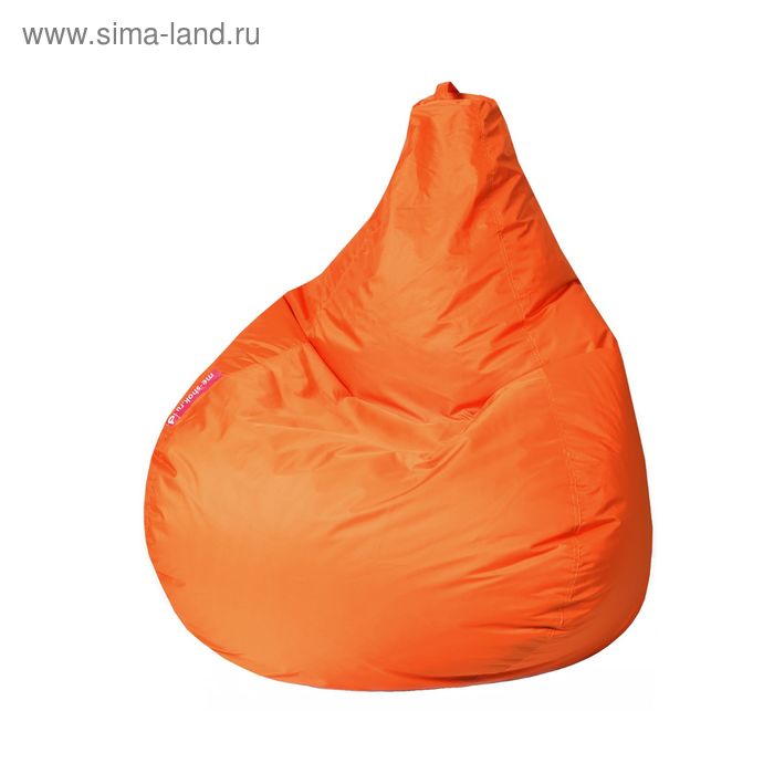 Кресло - мешок «Капля S», диаметр 85 см, высота 130 см, цвет оранжевый