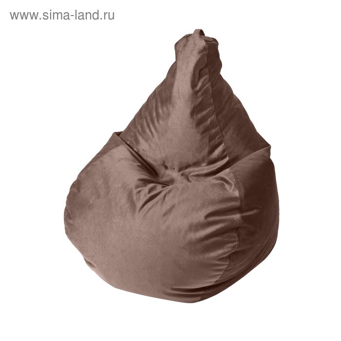 фото Кресло - мешок «капля s», диметр 85 см, высота 130 см, цвет коричневый me-shok