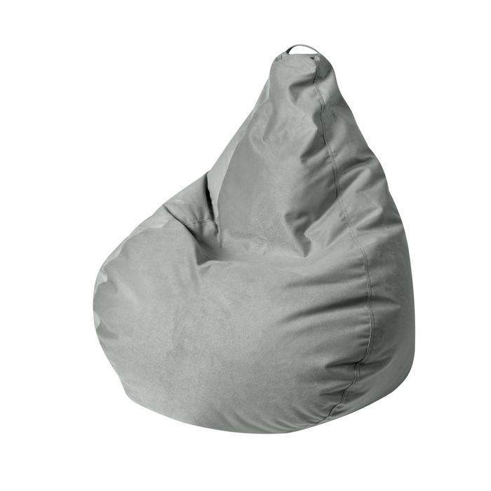 Кресло-мешок "Капля S", диметр 85 см, высота 130 см, цвет серый