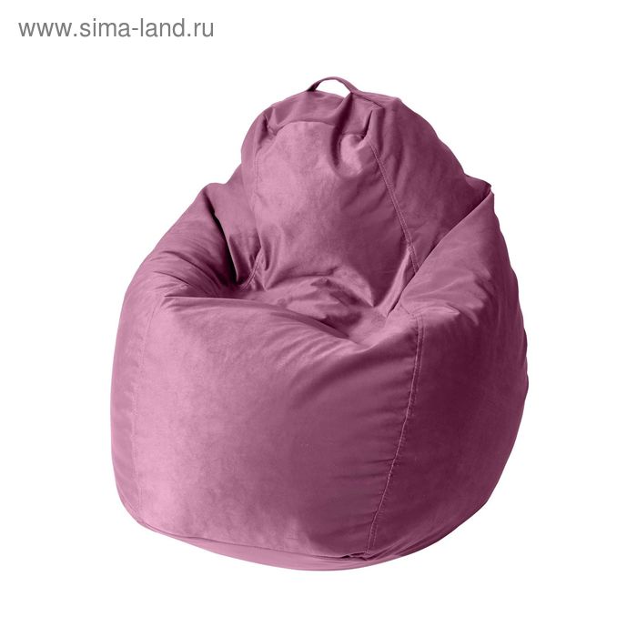 Кресло - мешок «Пятигранный», диаметр 82 см, высота 110 см, цвет фиолетовый