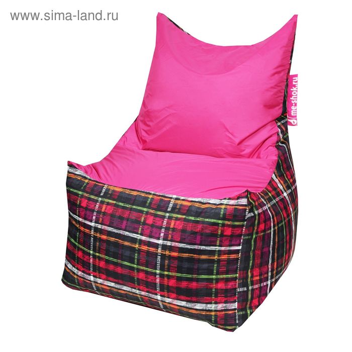 фото Кресло - мешок «трон», ширина 70 см, глубина 70 см, высота 110 см, цвет розовый me-shok