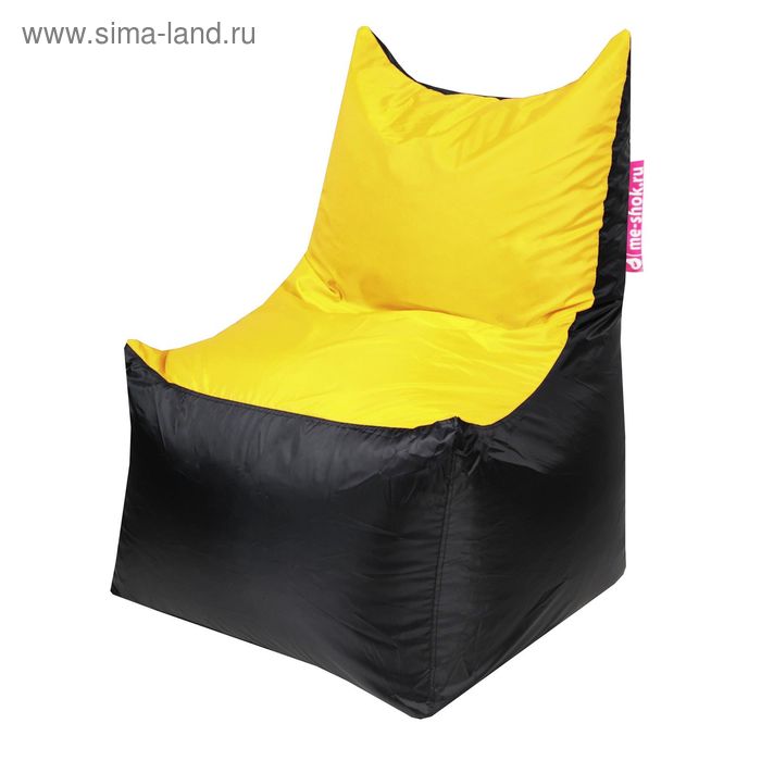 фото Кресло - мешок «трон», ширина 70 см, глубина 70 см, высота 110 см, цвет жёлтый me-shok