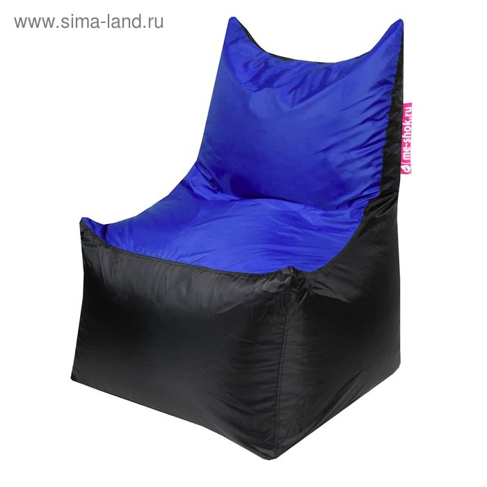 фото Кресло - мешок «трон», ширина 70 см, глубина 70 см, высота 110 см, цвет синий me-shok
