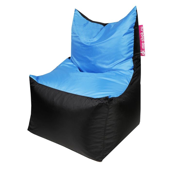 Кресло-мешок "Трон", ширина 70 см, глубина 70 см, высота 110 см, цвет синий