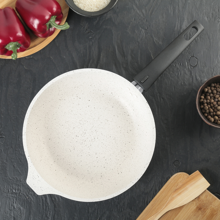 Сковорода 24х6 см "Традиция Светлая", со съемной ручкой