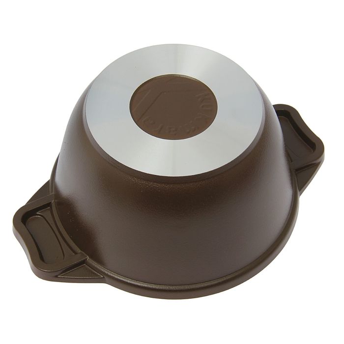 Кастрюля 1 л со стеклянной крышкой, антипригарное покрытие