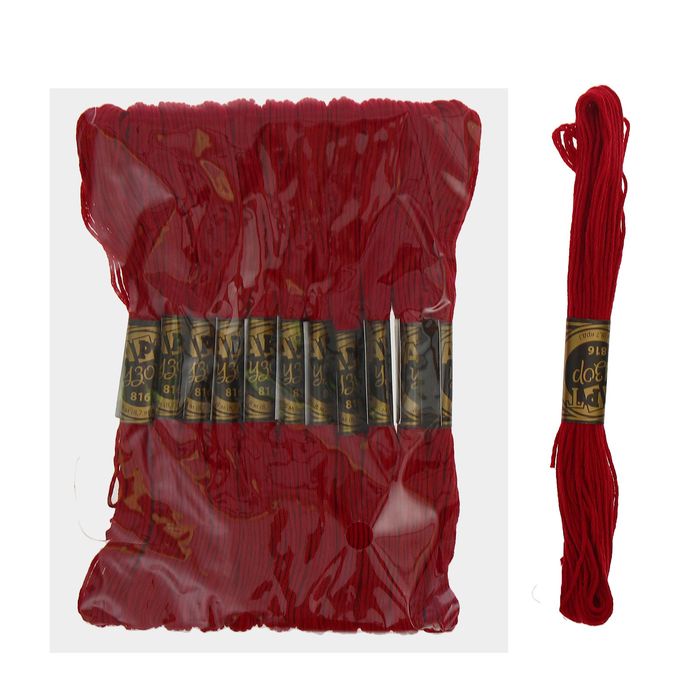 Мулине, № 816, 8±1м, цвет тёмно-вишневый