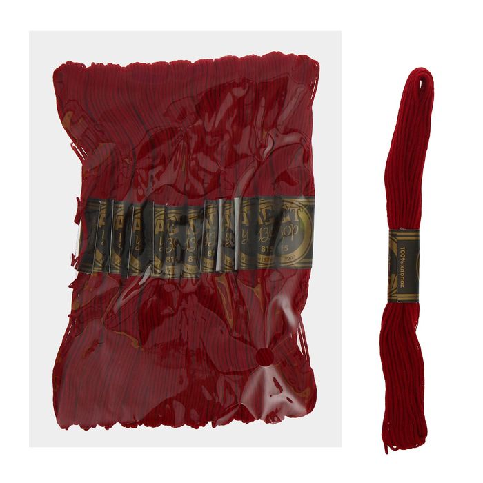 Мулине, № 815, 8±1м, цвет тёмно-бордовый