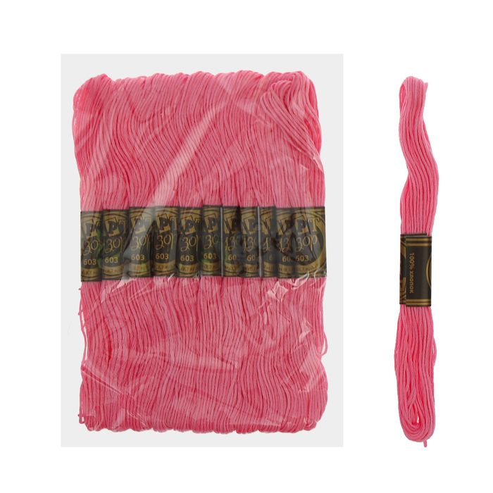 Мулине, № 603, 8±1м, цвет бледно-розовый